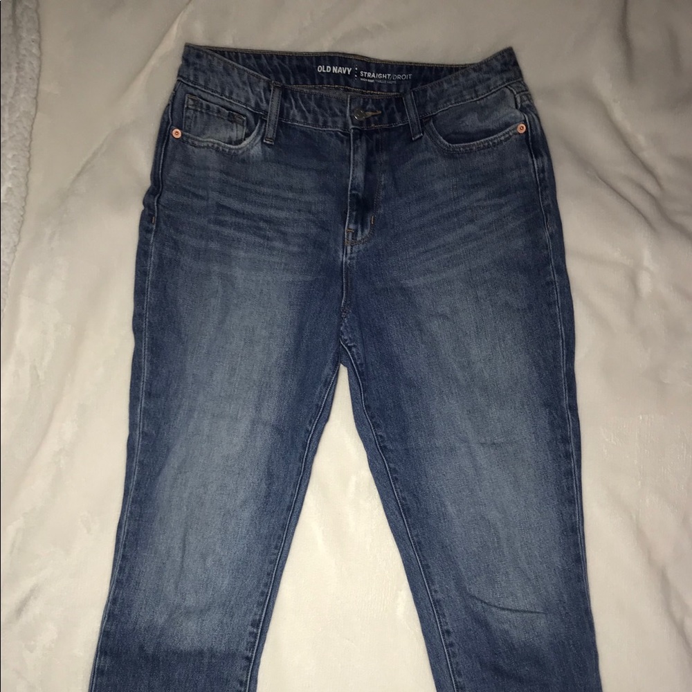 Old Navy High Rise Straight Jeans